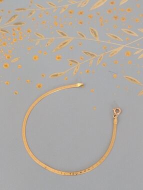 Herringbone 14 K gold bracelet